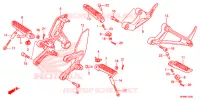 OPSTAP/KICKARM/ WISSEL PEDAAL voor Honda CB 1000 R ABS RED 2014