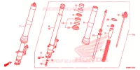 VOOR VORK voor Honda CB 1000 R ABS RED 2014