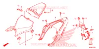 ZITTING/ZITTING KAP voor Honda CB 1000 R ABS RED 2014