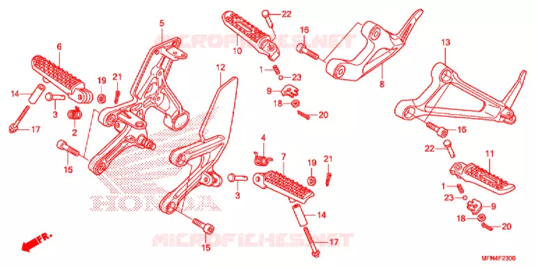 OPSTAP/KICKARM/ WISSEL PEDAAL Honda MOTO 1000 CB 2014  CB1000RAE