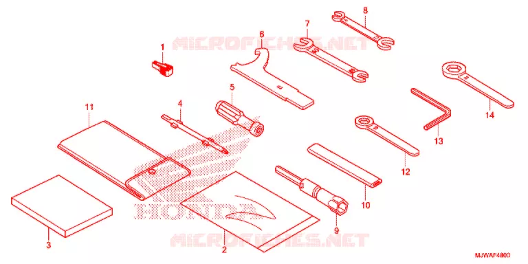 GEREEDSCHAP/ACCUVAK Honda MOTO 500 CBR 2016  CBR500RG