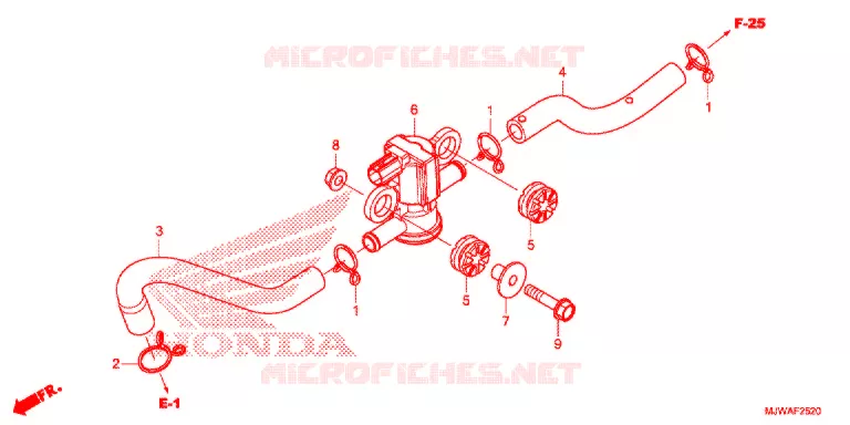 LUCHTINJECTIE SOLENOIDEKLEP Honda MOTO 500 CBR 2016  CBR500RG