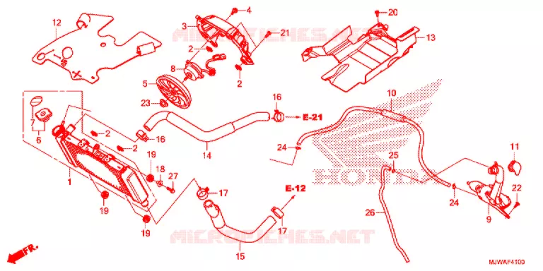 RADIATOR Honda MOTO 500 CBR 2016  CBR500RG