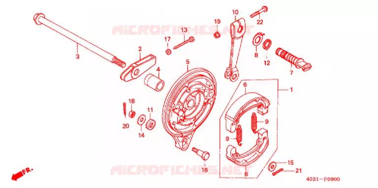 ACHTER REM PANEEL Honda MOTO 125 CD 2003  CD125T1