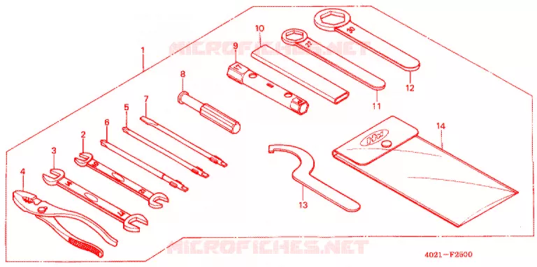 GEREEDSCHAP/ACCUVAK Honda MOTO 125 CD 2003  CD125T1