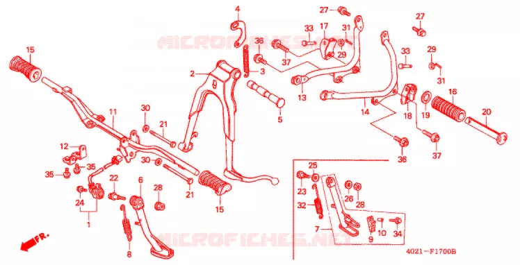 OPSTAP/STANDAARD Honda MOTO 125 CD 2003  CD125T1