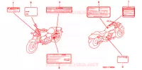 WAARSCHUWINGSLABEL(1) voor Honda MAGNA 50 2003