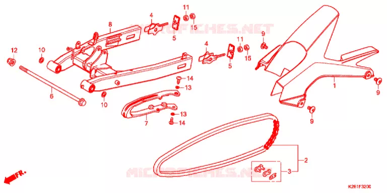 ZWAAI-ARM/KETTINGKAST Honda MOTO 125 MSX 2013  MSX125D