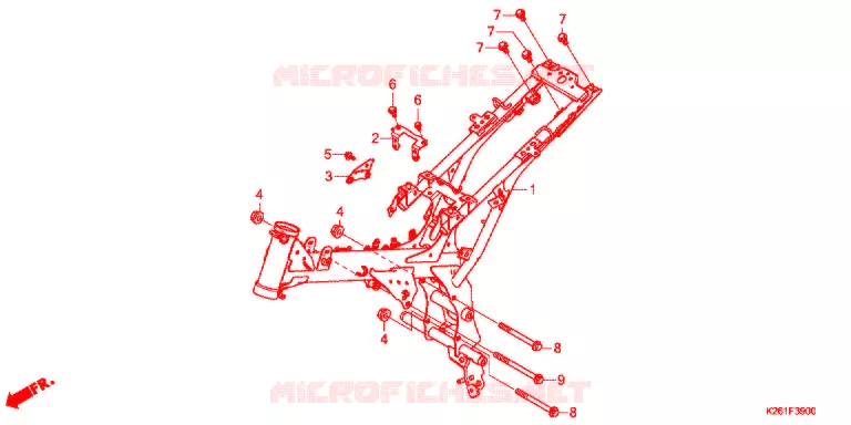 FRAME CHASSIS Honda MOTO 125 GROM 2014  MSX125E