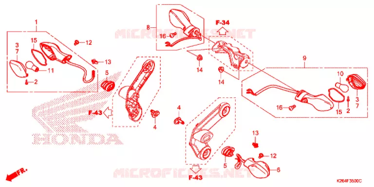 KNIPPERLICHT(2) Honda MOTO 125 GROM 2015  MSX125F_A