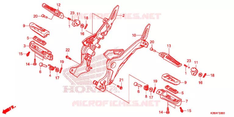 OPSTAP/KICKARM/ WISSEL PEDAAL Honda MOTO 125 GROM 2017  MSX125H_A