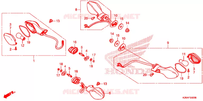 KNIPPERLICHT(2) Honda MOTO 125 GROM 2017  MSX125H_A