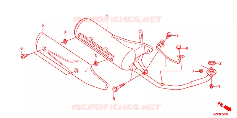 UITLAATDEMPER(2) Honda SCOOTER 110 BENLY 2014  MW1101WHC
