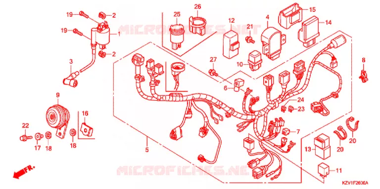 BEDRADINGSBUNDEL/ACCU Honda MOTO 110 CUB 2015  NBC110C