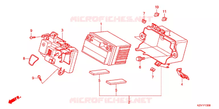 GEREEDSCHAP/ACCUVAK Honda MOTO 110 CUB 2014  NBC110C