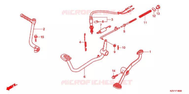 PEDAAL/KICKSTARTER ARM Honda MOTO 110 CUB 2013  NBC110C