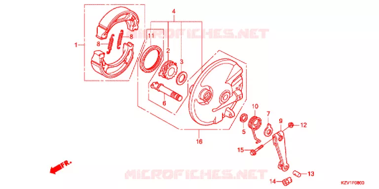 VOOR REM PANEEL Honda MOTO 110 CUB 2015  NBC110C