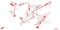 PEDAAL/KICKSTARTER ARM voor Honda EX5 110 Kick start, carburetor 2014