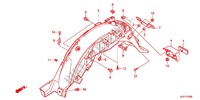 ACHTER STROOMLIJNKAP voor Honda CROSS CUB 110 2014