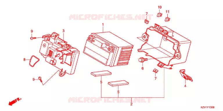 GEREEDSCHAP/ACCUVAK Honda MOTO 110 CUB 2013  NBC110XD