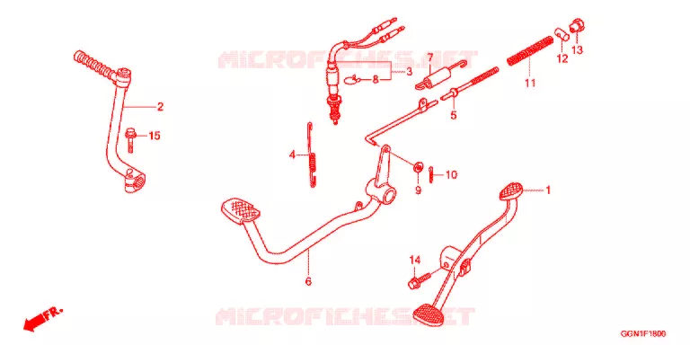 PEDAAL/KICKSTARTER ARM Honda SCOOTER 50 CUB 2013  NBC50C_PRO