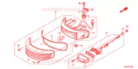 ACHTERLICHT(2) voor Honda SUPER CUB 50 スーパーカブ 2017