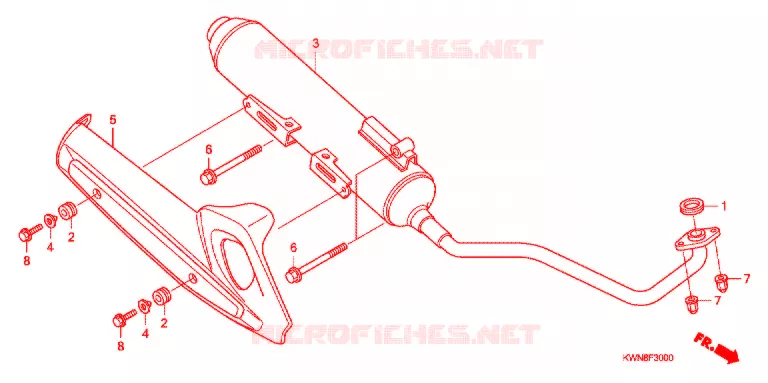 UITLAATDEMPER(2) Honda SCOOTER 125 PCX 2011  WW125A