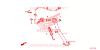 HOOFD STANDAARD/REMPEDAAL voor Honda NC 700 X ABS 2013