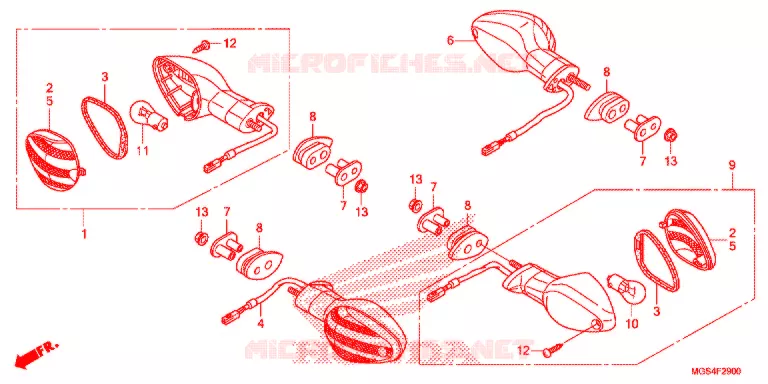 KNIPPERLICHT(2) Honda MOTO 700 NC 2013  NC700XAD