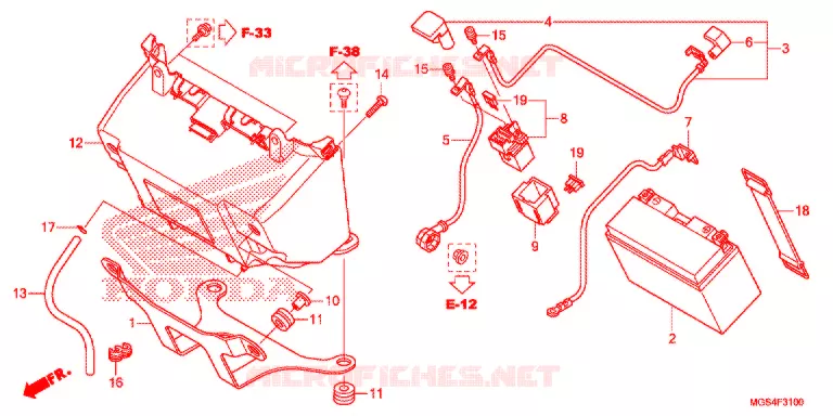 GEREEDSCHAP/ACCUVAK Honda MOTO 700 NC 2013  NC700XDD