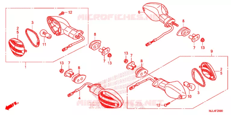 KNIPPERLICHT(2) Honda MOTO 700 NC 2015  NC700XDF