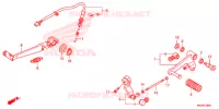 OPSTAP/KICKARM/ WISSEL PEDAAL voor Honda NC 700 X ABS DCT 2016