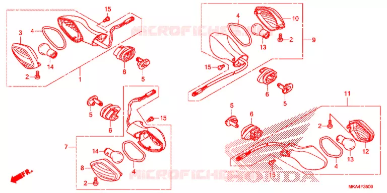 KNIPPERLICHT(2) Honda MOTO 700 NC 2016  NC700XDG