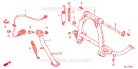 HOOFD STANDAARD/REMPEDAAL voor Honda NC 750 INTEGRA SPORT 2J 2015