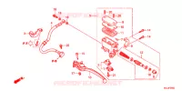 ACHTER REM HOOFD CILINDER voor Honda INTEGRA 750 E-PACKAGE 2016