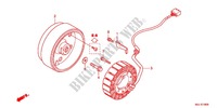 LINKS KRUKAS AFDEKKING/ GENERATOR(2) voor Honda NC 750 S Dual Clutch Transmission, E pakage 2014