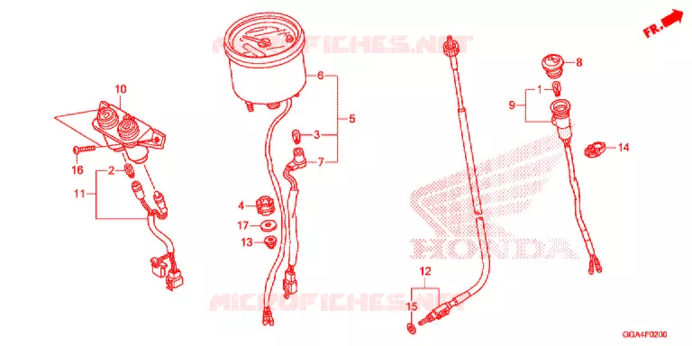 COMBINATIEMETER Honda SCOOTER 50 RUCKUS 2014  NPS50E