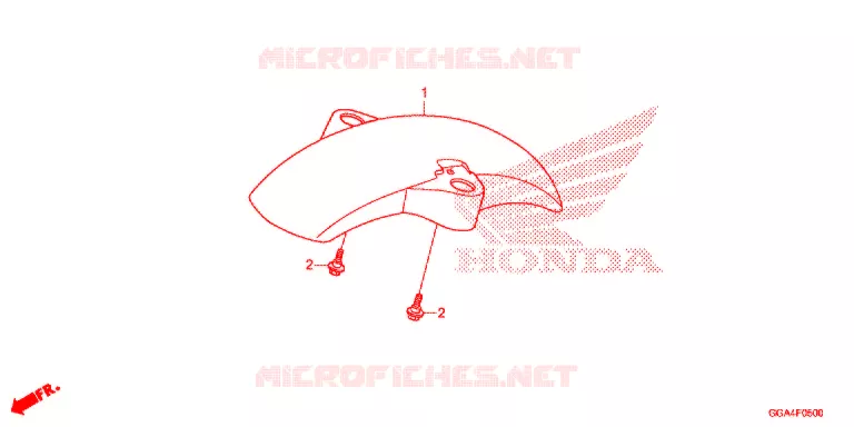 VOORSPATBORD Honda SCOOTER 50 RUCKUS 2016  NPS50G