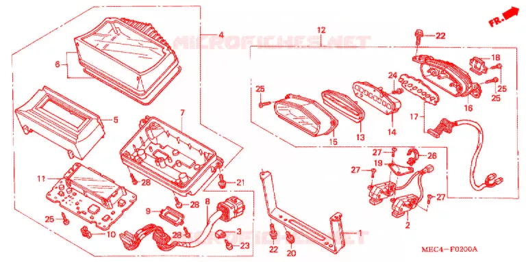 COMBINATIEMETER Honda MOTO 1800 RUNE 2004  NRX1800DB4