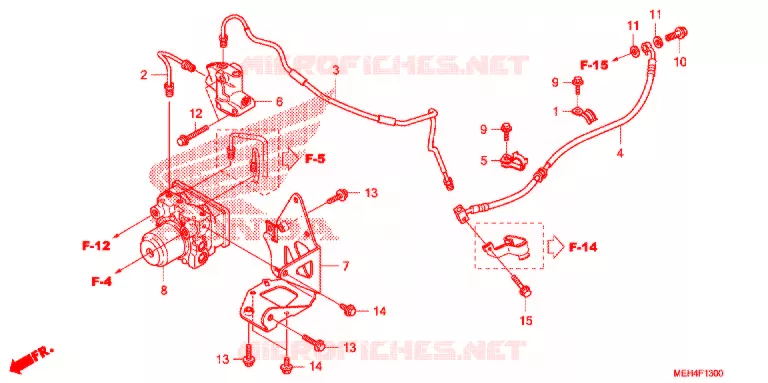 ACHTER REM SLANG  Honda MOTO 700 DN01 2009  NSA700A9