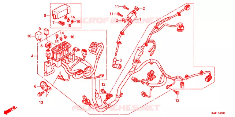 BEDRADINGSBUNDEL/ACCU Honda SCOOTER 110 DIO 2016  NSC110CBFF