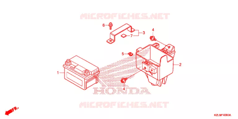 GEREEDSCHAP/ACCUVAK Honda SCOOTER 110 SPACY 2013  NSC110CSD