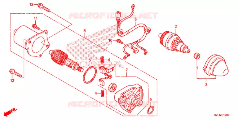 STARTEN MOTOR Honda SCOOTER 110 SPACY 2014  NSC110CSE