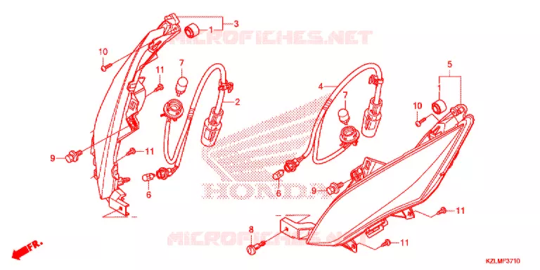 VOOR KNIPPERLICHT Honda SCOOTER 110 SPACY 2014  NSC110CSE