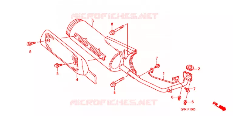 UITLAATDEMPER (NSC50SH4/5/6/7) Honda SCOOTER 50 DIO 2006  NSC50SH6