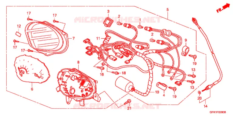 COMBINATIEMETER Honda SCOOTER 50 DIO 2007  NSC50SH7