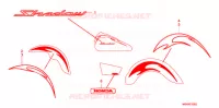 EMBLEEM/STREEP (NV400C8 2J) voor Honda STEED 400 2008