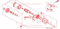 STARTEN MOTOR voor Honda STEED 400 J/B 2001