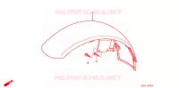 VOORSPATBORD (NV400CB) voor Honda STEED 400 J/B 2001