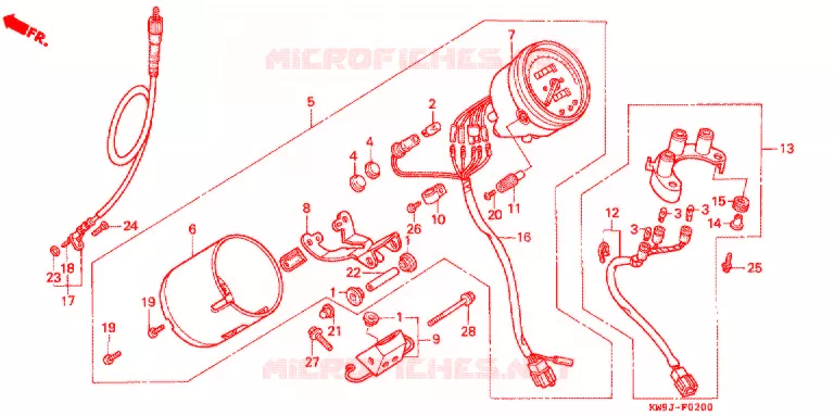 COMBINATIEMETER Honda MOTO 400 STEED 1994  NV400CR_IV